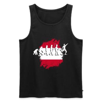 Austria Austria Vienna Styria Tyrol - Men's Premium Organic Tank Top - black - Front - Michal (187cm)