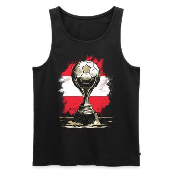 Austria Austria Vienna Styria Tyrol - Men's Premium Organic Tank Top - black - Front - Michal (187cm)