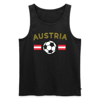 Austria Austria Vienna Styria Tyrol - Men's Premium Organic Tank Top - black - Front - Michal (187cm)