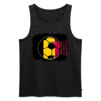 Belgien Belgique Belgie Belgium Brüssel Fußball - Männer Premium Bio Tank Top - Schwarz - Vorne - Michal (187cm)