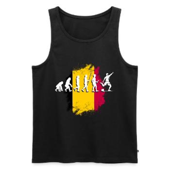 Belgien Belgique Belgie Belgium Brüssel Fußball - Männer Premium Bio Tank Top - Schwarz - Vorne - AI Model Male 178 light (178cm)