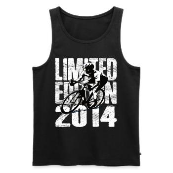 Limited Edition 2014 Limited Edition Geburtstag - Männer Premium Bio Tank Top - Schwarz - Vorne - Michal (187cm)