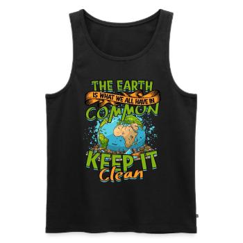 Environmentalist Environmental Protection - Men's Premium Organic Tank Top - black - Front - AI Model Male 178 light (178cm)