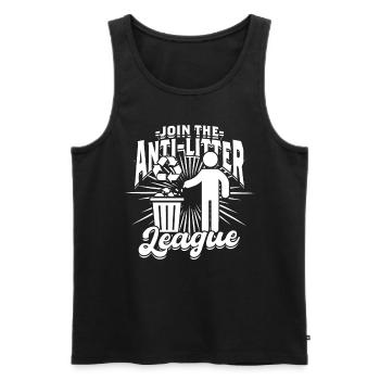 Umweltschutz Umweltschützer Recyceln - Männer Premium Bio Tank Top - Schwarz - Vorne - Michal (187cm)