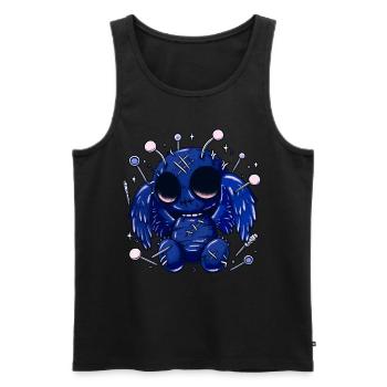 Pastel Goth Cute Mothman - Männer Premium Bio Tank Top - Schwarz - Vorne - AI Model Male 178 light (178cm)