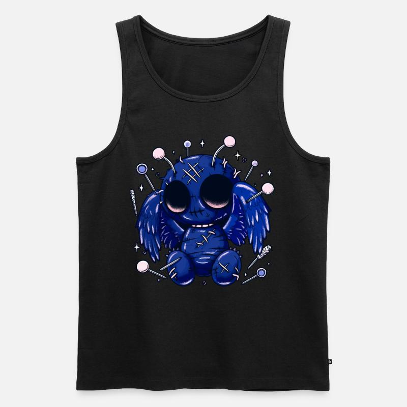 Pastel Goth Cute Mothman - Männer Premium Bio Tank Top - Schwarz