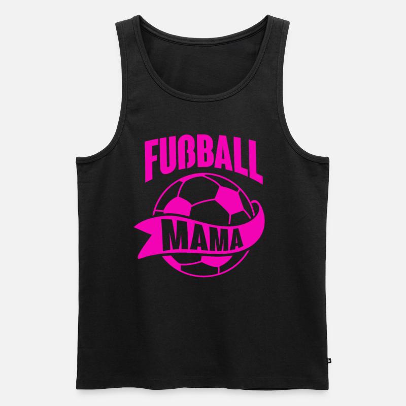 Fußball Mama - Männer Premium Bio Tank Top - Schwarz