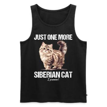 Chat Sibérien Sibirische Katze - Débardeur bio Premium Homme - noir - Devant - Michal (187cm)