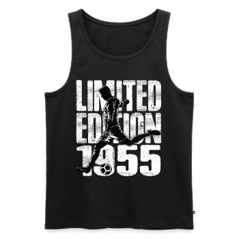 Limited Edition 1955 Limited Edition Fußball - Männer Premium Bio Tank Top - Schwarz - Vorne - Michal (187cm)