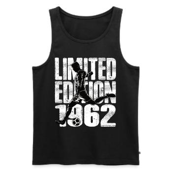Édition limitée 1962 Édition limitée Football - Débardeur bio Premium Homme - noir - Devant - Michal (187cm)