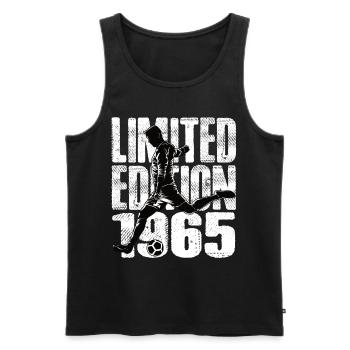 Édition limitée 1965 Édition limitée Football - Débardeur bio Premium Homme - noir - Devant - AI Model Male 178 light (178cm)