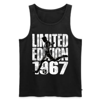 Édition limitée 1967 Édition limitée Football - Débardeur bio Premium Homme - noir - Devant - Michal (187cm)