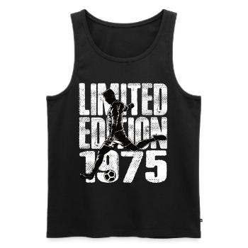 Édition limitée 1975 Édition limitée Football - Débardeur bio Premium Homme - noir - Devant - Michal (187cm)