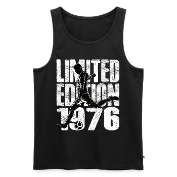 Édition limitée 1976 Édition limitée Football - Débardeur bio Premium Homme - noir - Devant - Michal (187cm)