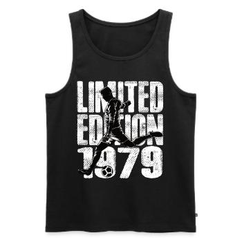 Limited Edition 1979 Limited Edition Football - Men's Premium Organic Tank Top - black - Front - Michal (187cm)