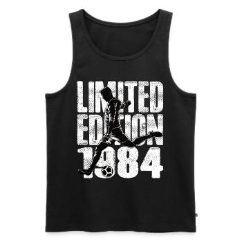 Édition limitée 1984 Édition limitée Football - Débardeur bio Premium Homme - noir - Devant - Michal (187cm)