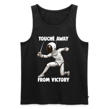 Masque Fencer Sport Design Sur Jeu Sur L’escrime De Combat - Débardeur bio Premium Homme - noir - Devant - Michal (187cm)