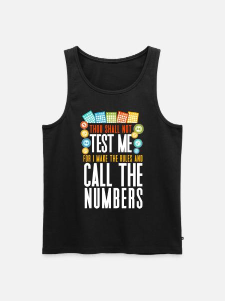Bingo Player Bingo Caller Thou - Men's Premium Organic Tank Top - black