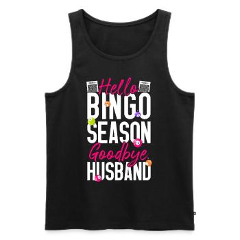 Bingo Player Husband Wife Hello - Men's Premium Organic Tank Top - black - Front - Michal (187cm)