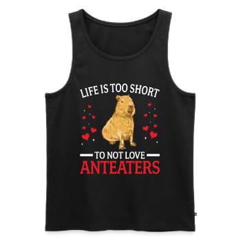 Capybara Don't Love South America Capybara - Men's Premium Organic Tank Top - black - Front - Michal (187cm)