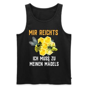 Beekeeper Tshirt Honey Bee Beekeeping Beekeeper - Men's Premium Organic Tank Top - black - Front - Michal (187cm)