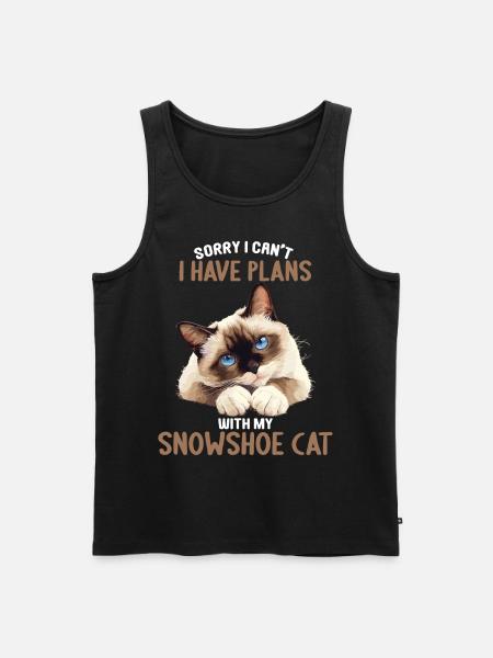 Snowshoe Kitten Snowshoe Cat - Men's Premium Organic Tank Top - black