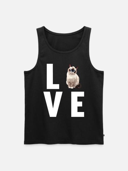 Snowshoe Kitten Snowshoe Cat - Men's Premium Organic Tank Top - black