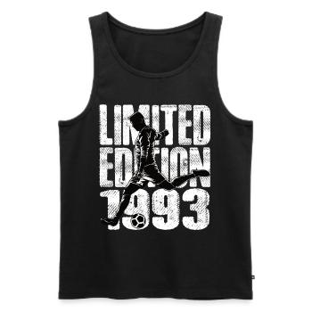 Limited Edition 1993 Limited Edition Fußball - Männer Premium Bio Tank Top - Schwarz - Vorne - Michal (187cm)