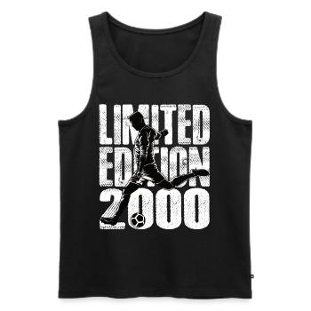 Édition limitée 2000 Édition limitée Football - Débardeur bio Premium Homme - noir - Devant - Michal (187cm)