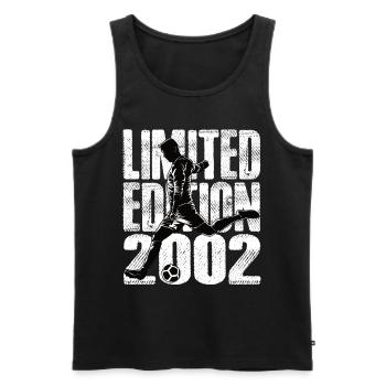 Édition limitée 2002 Édition limitée Football - Débardeur bio Premium Homme - noir - Devant - Michal (187cm)