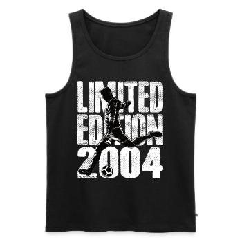 Limited Edition 2004 Limited Edition Fußball - Männer Premium Bio Tank Top - Schwarz - Vorne - Michal (187cm)