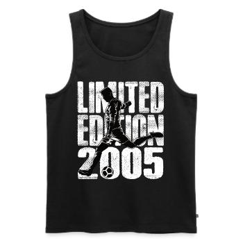 Limited Edition 2005 Limited Edition Fußball - Männer Premium Bio Tank Top - Schwarz - Vorne - Michal (187cm)