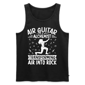 Air Guitar Alchemist Transforming Air Funny Air G - Men's Premium Organic Tank Top - black - Front - AI Model Male 178 light (178cm)
