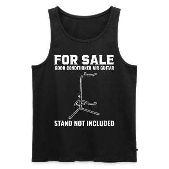 Zu verkaufen Gut konditionierte Luftgitarre Funny - Männer Premium Bio Tank Top - Schwarz - Vorne - AI Model Male 178 light (178cm)