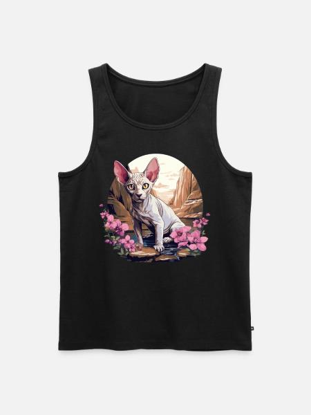 Sphynx Kitten Sphynx Cat - Men's Premium Organic Tank Top - black