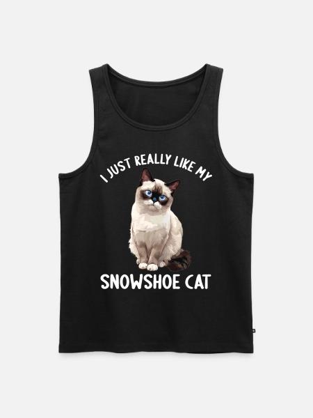 Snowshoe Kitten Snowshoe Cat - Men's Premium Organic Tank Top - black