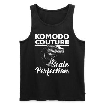 Komodo Couture owner of Komodo dragons, - Men's Premium Organic Tank Top - black - Front - AI Model Male 178 light (178cm)