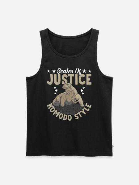 Retfærdighedens Vægt Komodo Dragon Ejer - Herre Premium økologisk tanktop - sort