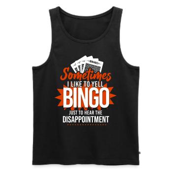 Bingo Player Sometimes I Like To - Männer Premium Bio Tank Top - Schwarz - Vorne - Michal (187cm)