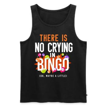 Bingo Player There Is No Crying In - Männer Premium Bio Tank Top - Schwarz - Vorne - Michal (187cm)