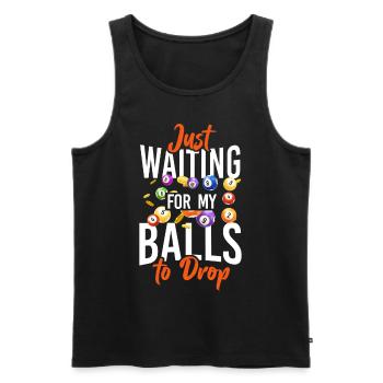 Bingo Player Pun Just Waiting For - Männer Premium Bio Tank Top - Schwarz - Vorne - Michal (187cm)