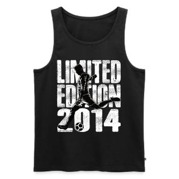 Limited Edition 2014 Limited Edition Fußball - Männer Premium Bio Tank Top - Schwarz - Vorne - Michal (187cm)