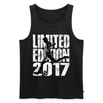 Limited Edition 2017 Limited Edition Fußball - Männer Premium Bio Tank Top - Schwarz - Vorne - Michal (187cm)