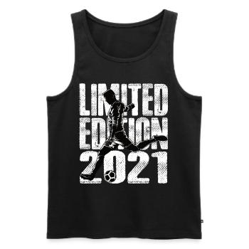 Limited Edition 2021 Limited Edition Fußball - Männer Premium Bio Tank Top - Schwarz - Vorne - Michal (187cm)