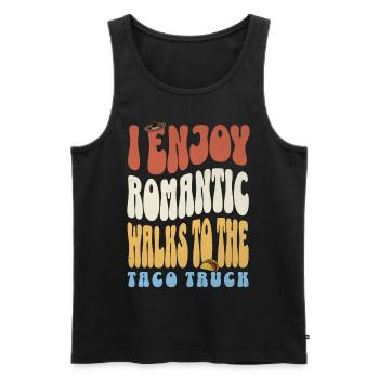 Tacos - Débardeur bio Premium Homme - noir - Devant - Michal (187cm)