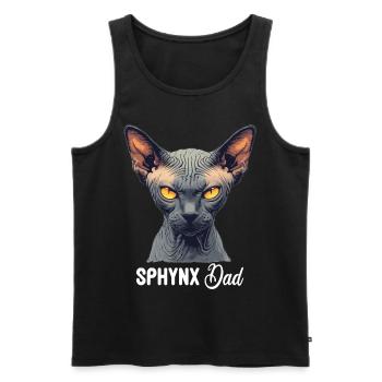 Sphynx Kätzchen Sphynx Katze - Männer Premium Bio Tank Top - Schwarz - Vorne - AI Model Male 178 light (178cm)