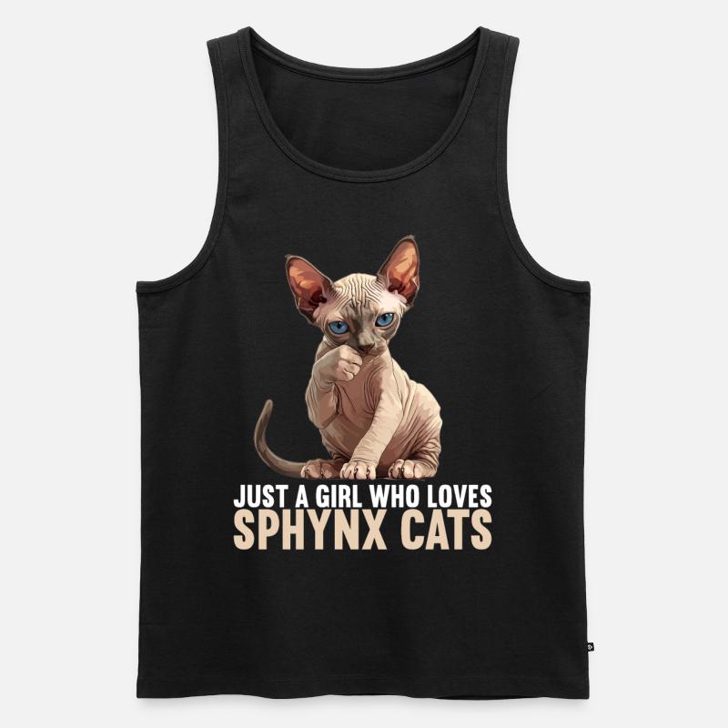 Chaton Sphynx Chat Sphynx - Débardeur bio Premium Homme - noir