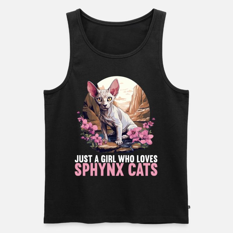Chaton Sphynx Chat Sphynx - Débardeur bio Premium Homme - noir