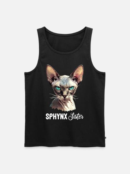Sphynx Kitten Sphynx Cat - Men's Premium Organic Tank Top - black