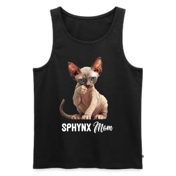 Sphynx Kitten Sphynx Cat - Men's Premium Organic Tank Top - black - Front - AI Model Male 178 light (178cm)